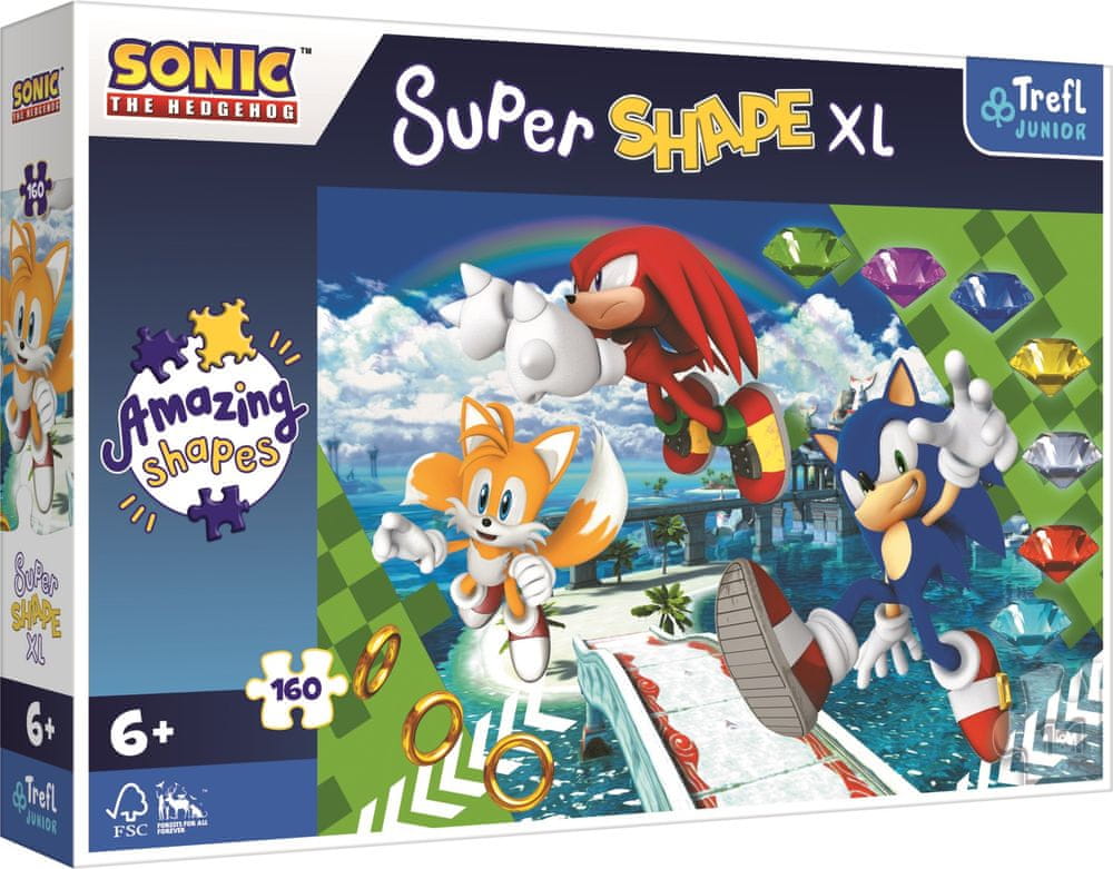 Trefl Puzzle Šťastný Sonic 160 XL Super Shape